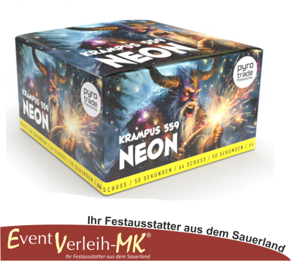 Neon 64 Schuss Bukett-Batterie